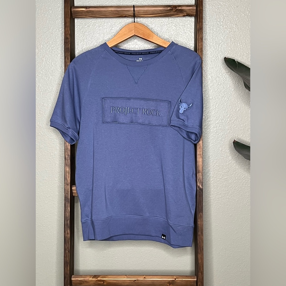 Under Armour Project Rock Blue Crewneck Sweater